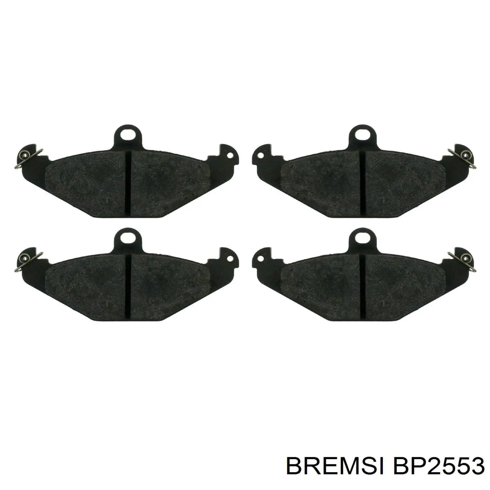 BP2553 Bremsi Колодки гальмівні задні, дискові