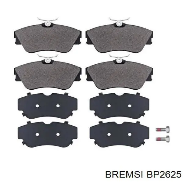 Гальмівні колодки Bremsi BP2625 ціна, від 19.08 USD