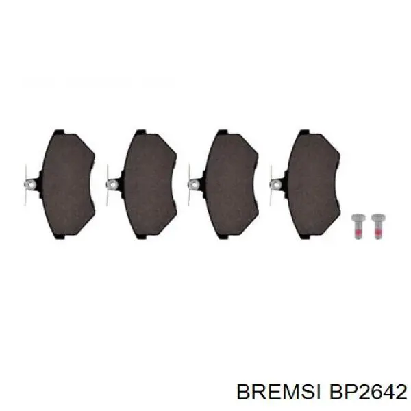 Купити BP2642 Bremsi Колодки гальмівні передні, дискові