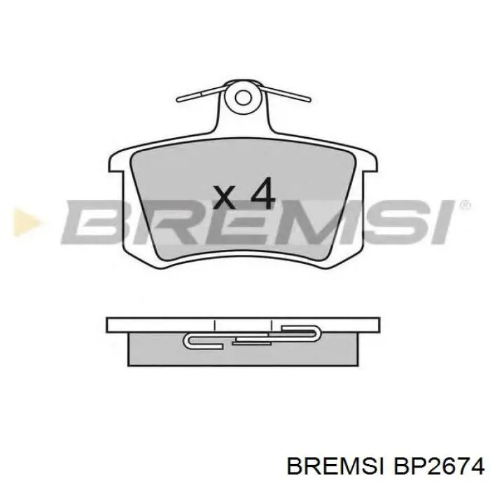 Тормозні колодки Bremsi BP2674