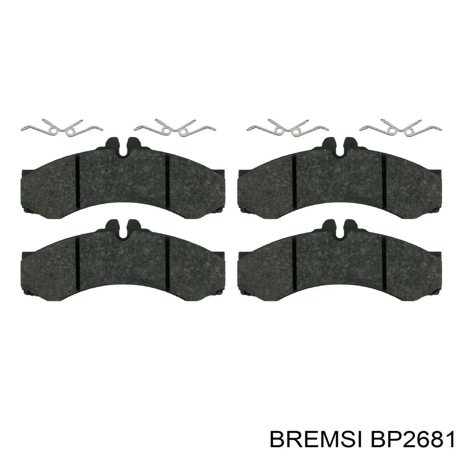 BP2681 Bremsi Передні гальмівні колодки