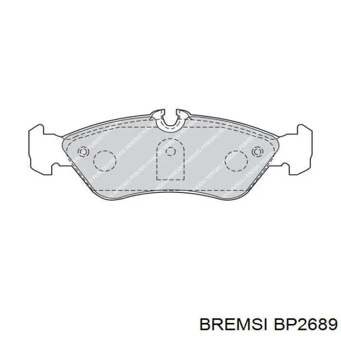 Купити BP2689 Bremsi Задні колодки