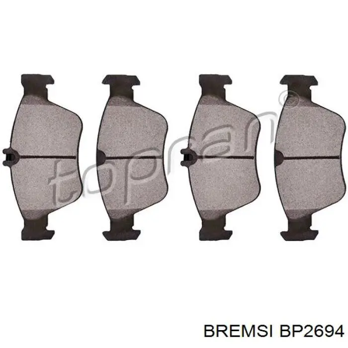 Гальмівні колодки Bremsi BP2694 ціна, від 23.97 USD