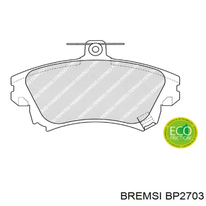 Тормозні колодки Bremsi BP2703