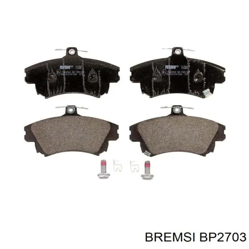 Гальмівні колодки Bremsi BP2703 ціна, від 20.51 USD