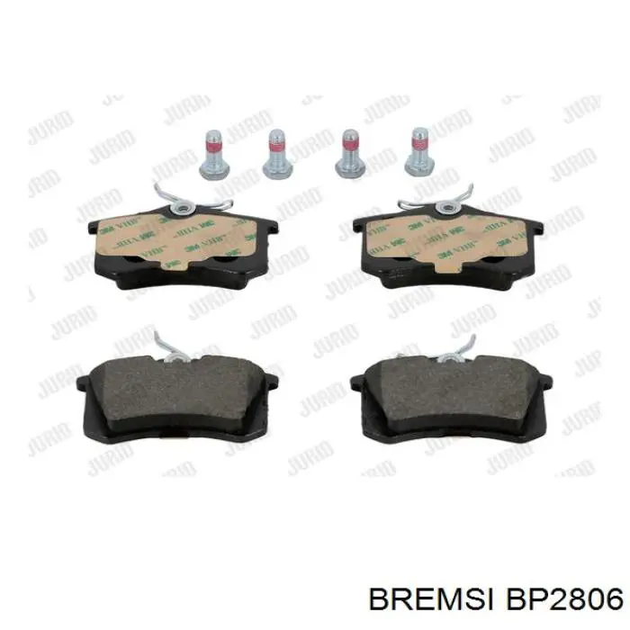 Задні гальмівні колодки Bremsi BP2806 ціна, від 15.11 USD