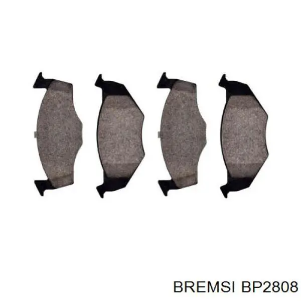 BP2808 Bremsi колодки гальмівні передні, дискові