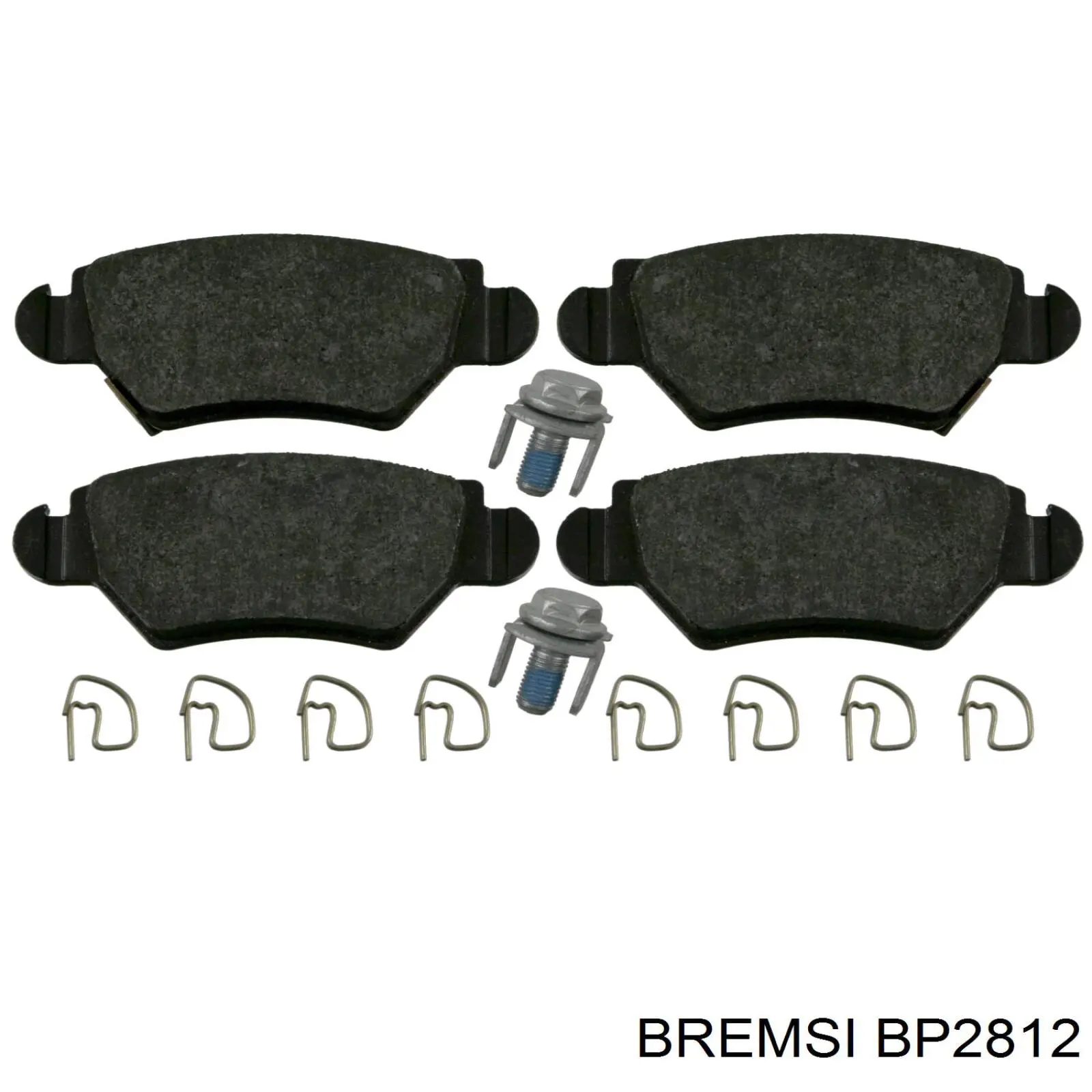 BP2812 Bremsi колодки гальмові задні, дискові