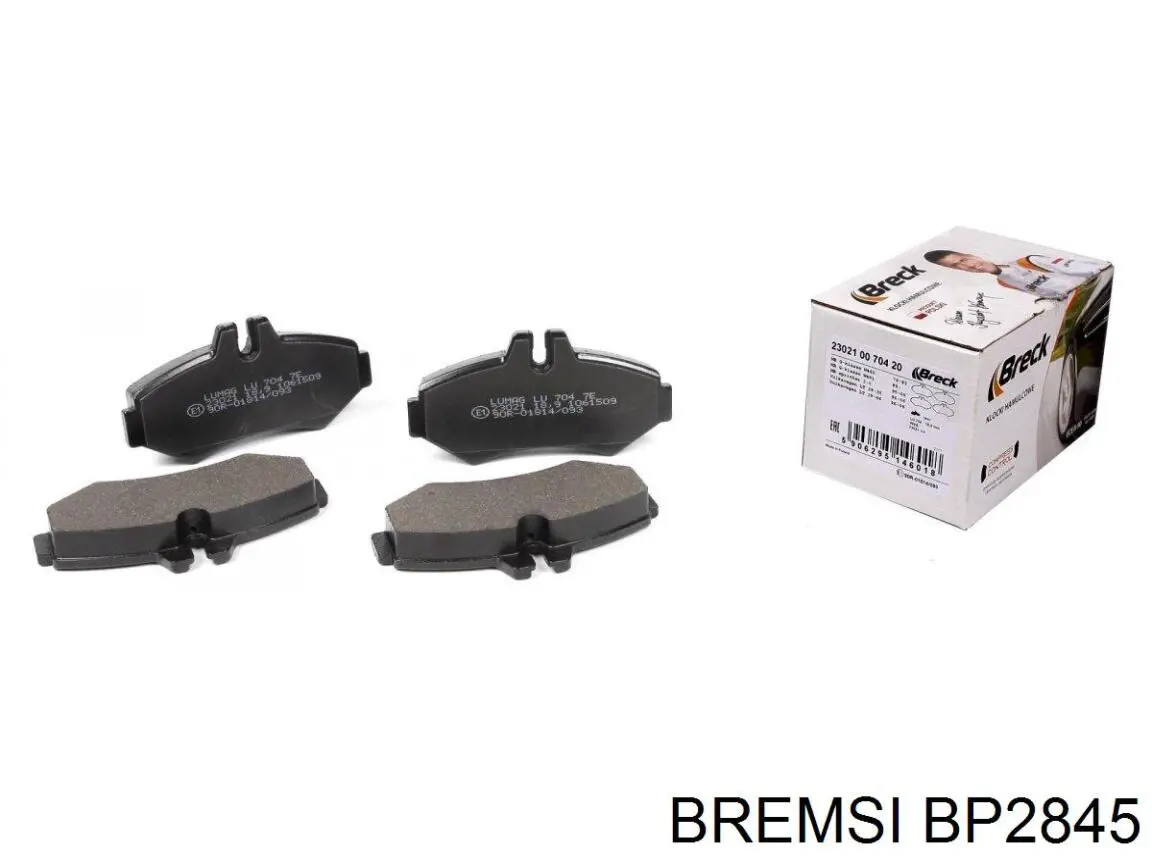 Задні гальмівні колодки Bremsi BP2845 ціна, від 17.78 USD