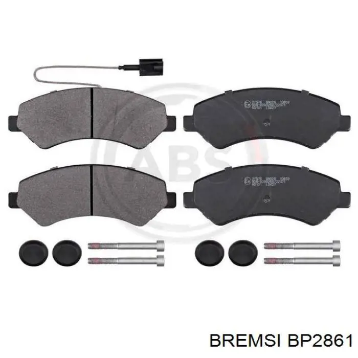 Купити BP2861 Bremsi Задні колодки