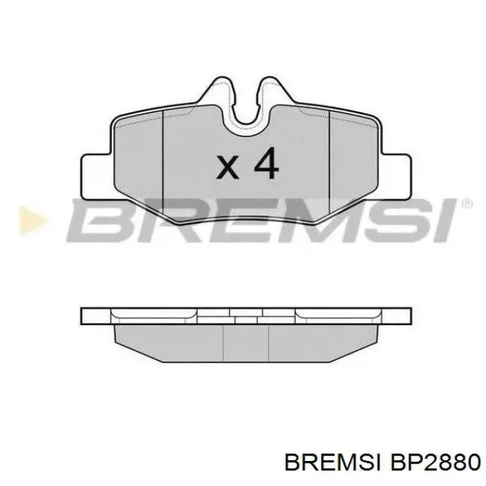 Задні гальмівні колодки Bremsi BP2880 ціна, від 13.12 USD