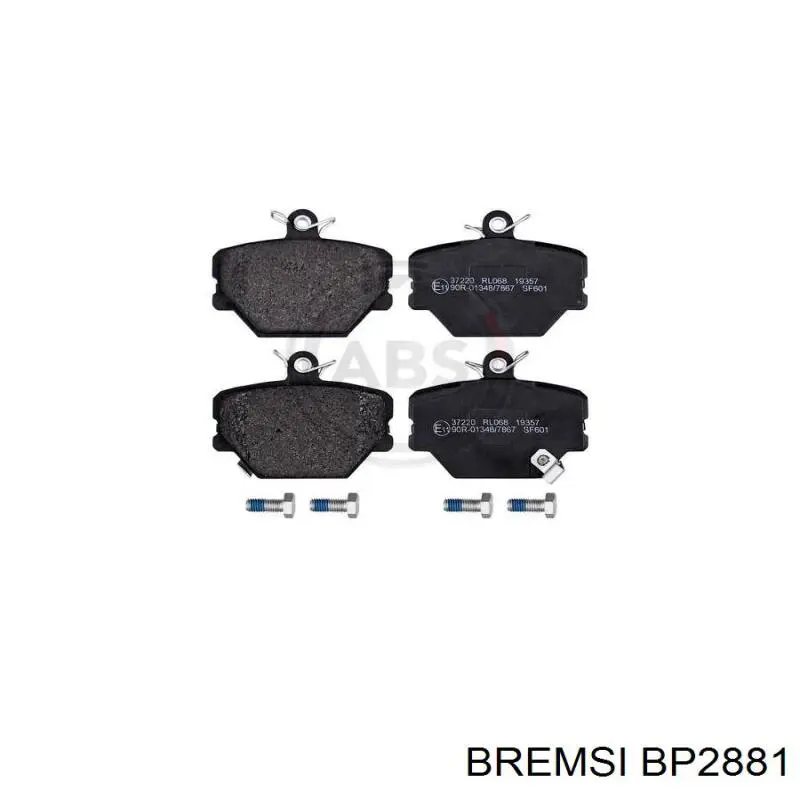 Гальмівні колодки Bremsi BP2881 ціна, від 18.45 USD