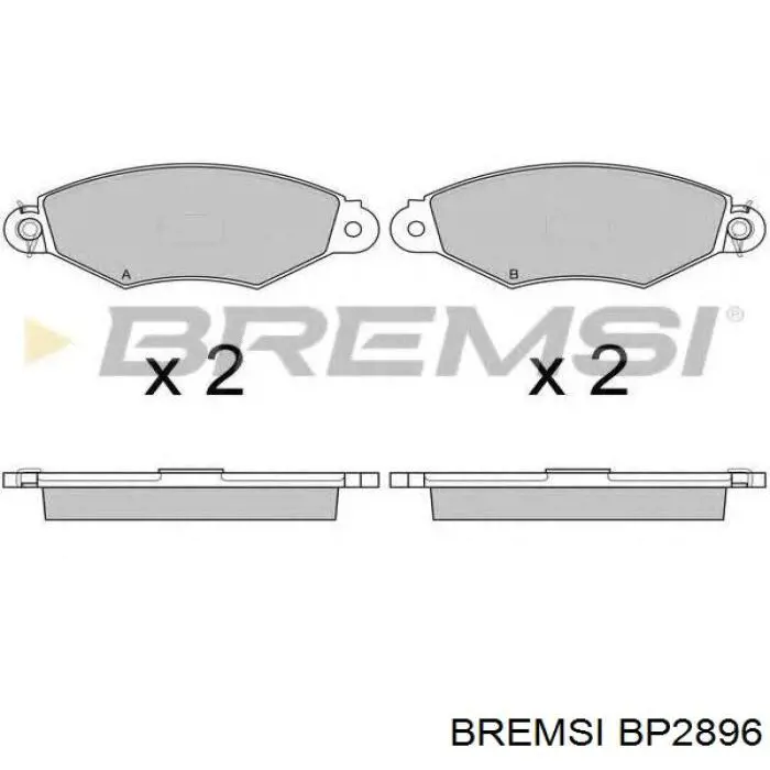 Тормозні колодки Bremsi BP2896