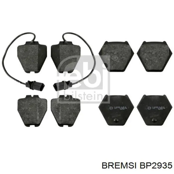 Гальмівні колодки Bremsi BP2935 ціна, від 25.64 USD