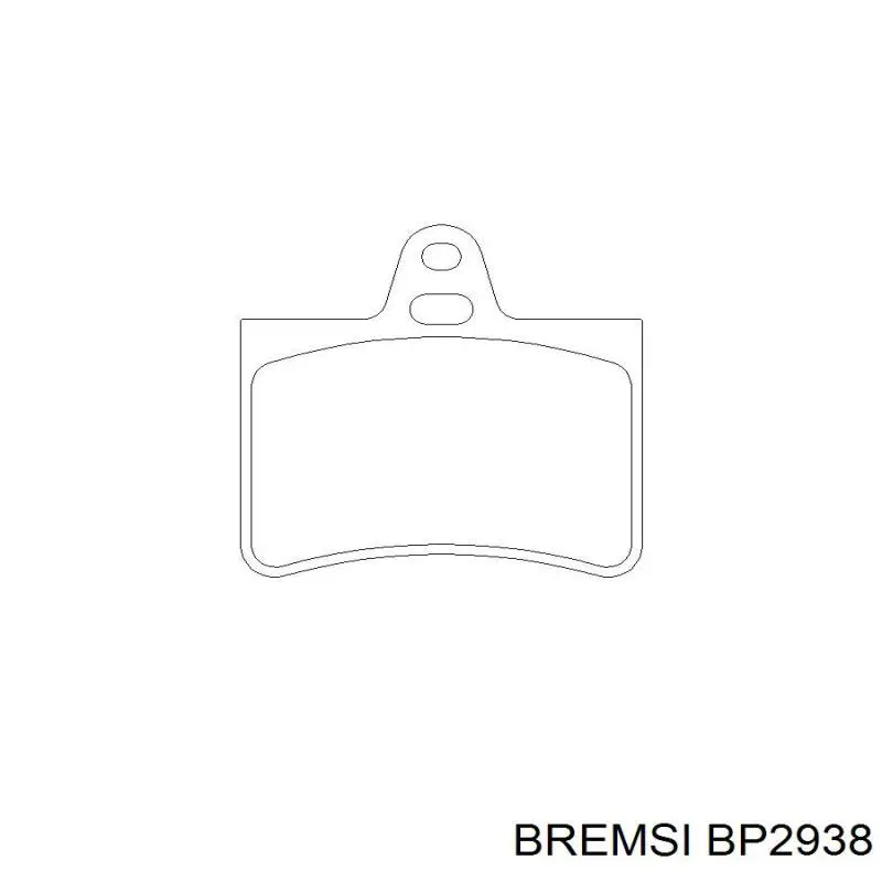 Купити BP2938 Bremsi Задні колодки