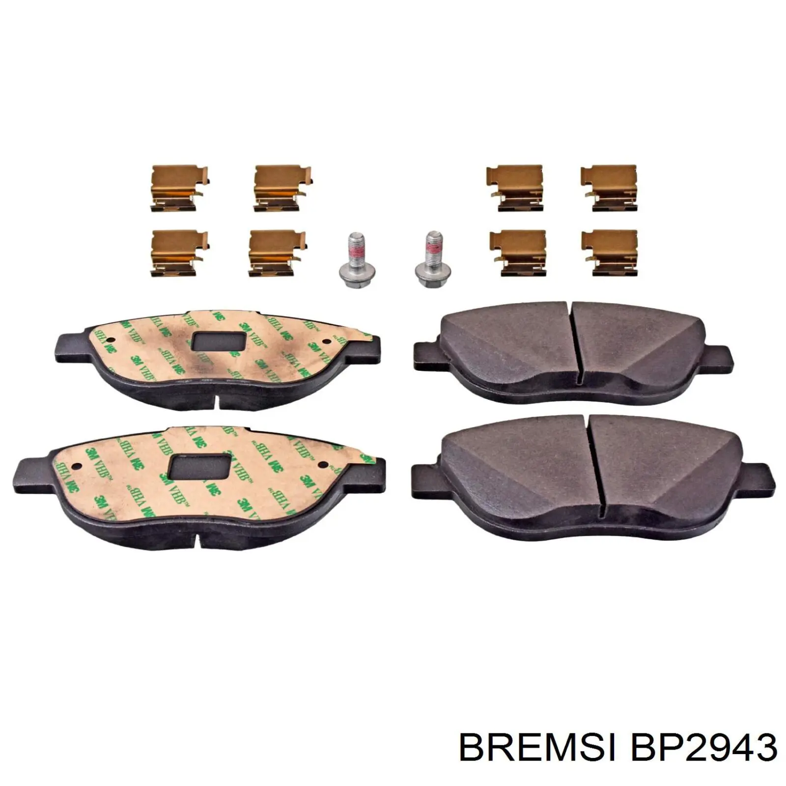 BP2943 Bremsi колодки гальмівні передні, дискові