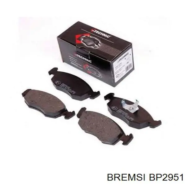 Гальмівні колодки Bremsi BP2951 ціна, від 20.75 USD