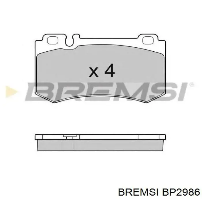 Гальмівні колодки Bremsi BP2986 ціна, від 22.99 USD