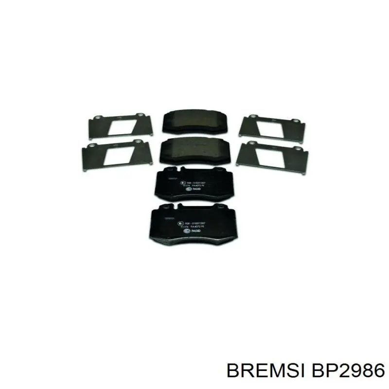 Гальмівні колодки Bremsi BP2986 ціна, від 22.99 USD