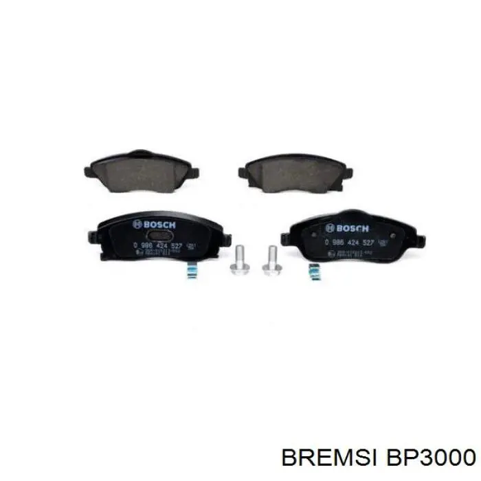 BP3000 Bremsi Передні гальмівні колодки