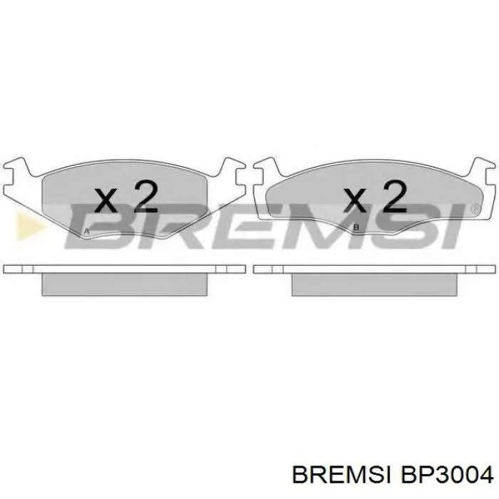 Купити BP3004 Bremsi Задні колодки