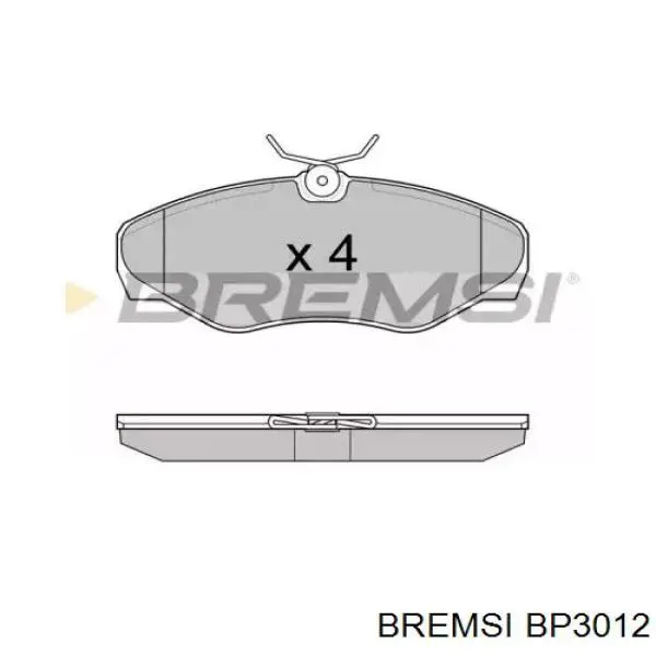 Тормозні колодки Bremsi BP3012