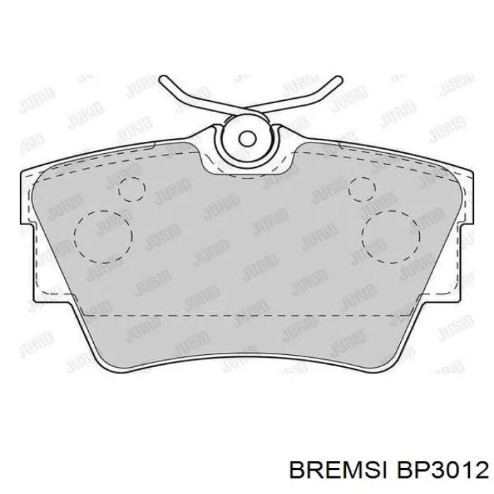 Гальмівні колодки Bremsi BP3012 ціна, від 20.44 USD