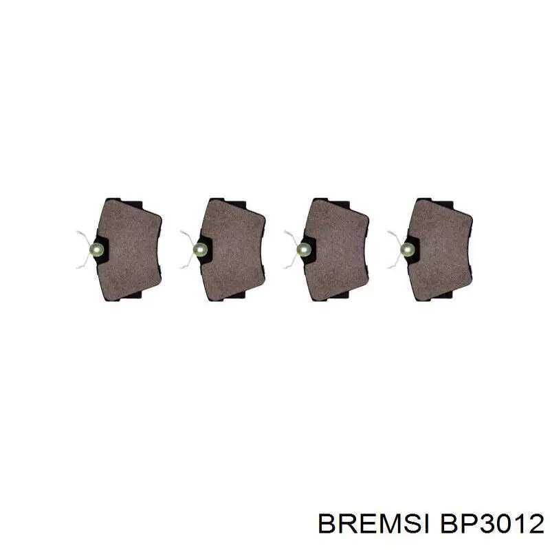 Передні тормозні колодки BP3012 Bremsi