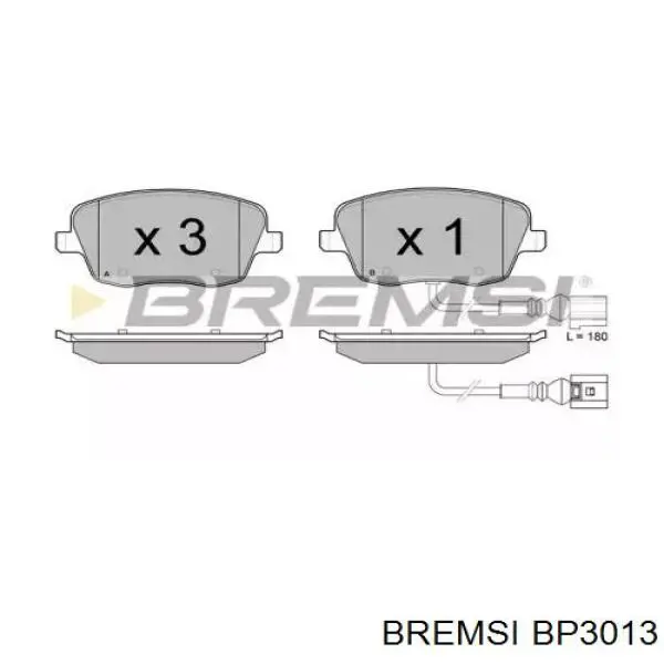 BP3013 Bremsi Передні гальмівні колодки