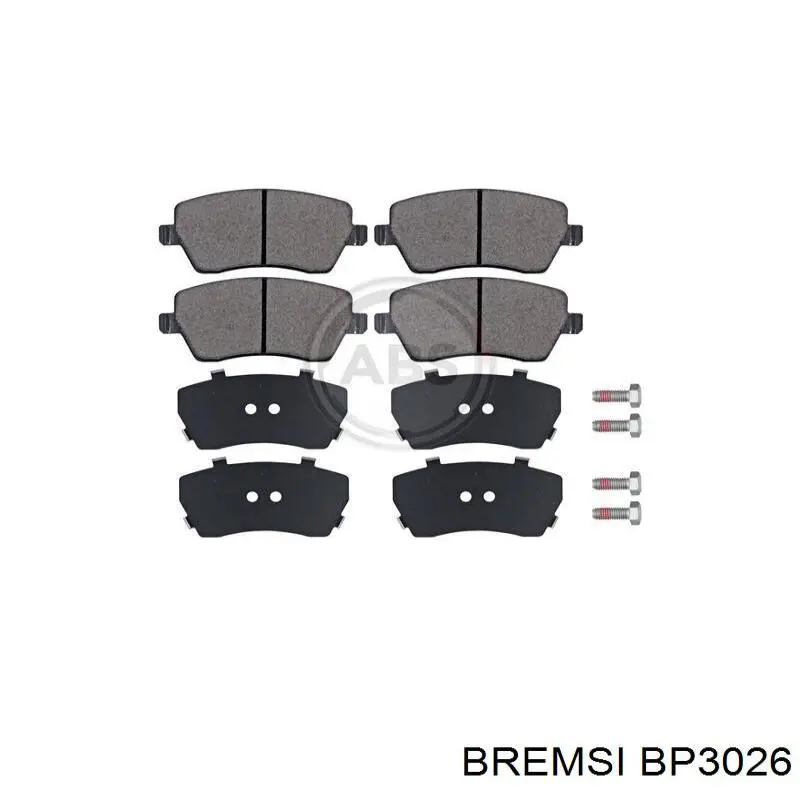 Передні тормозні колодки BP3026 Bremsi