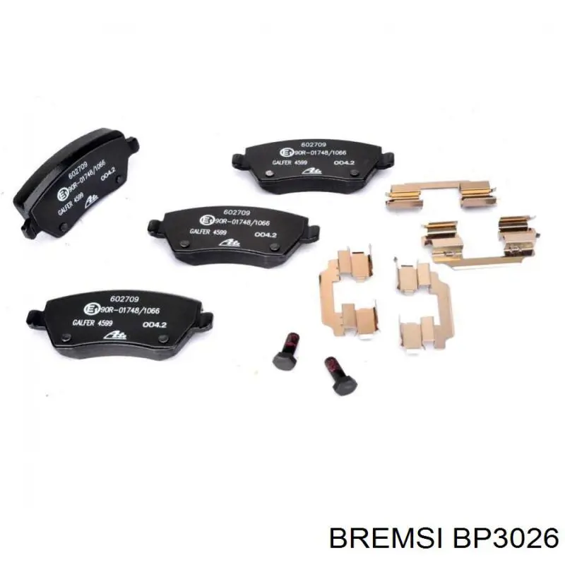 Гальмівні колодки Bremsi BP3026 ціна, від 17.74 USD
