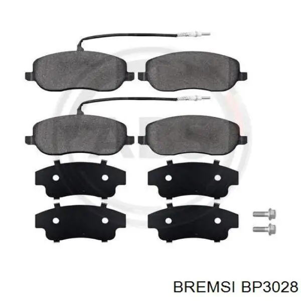 Купити BP3028 Bremsi Колодки гальмівні передні, дискові