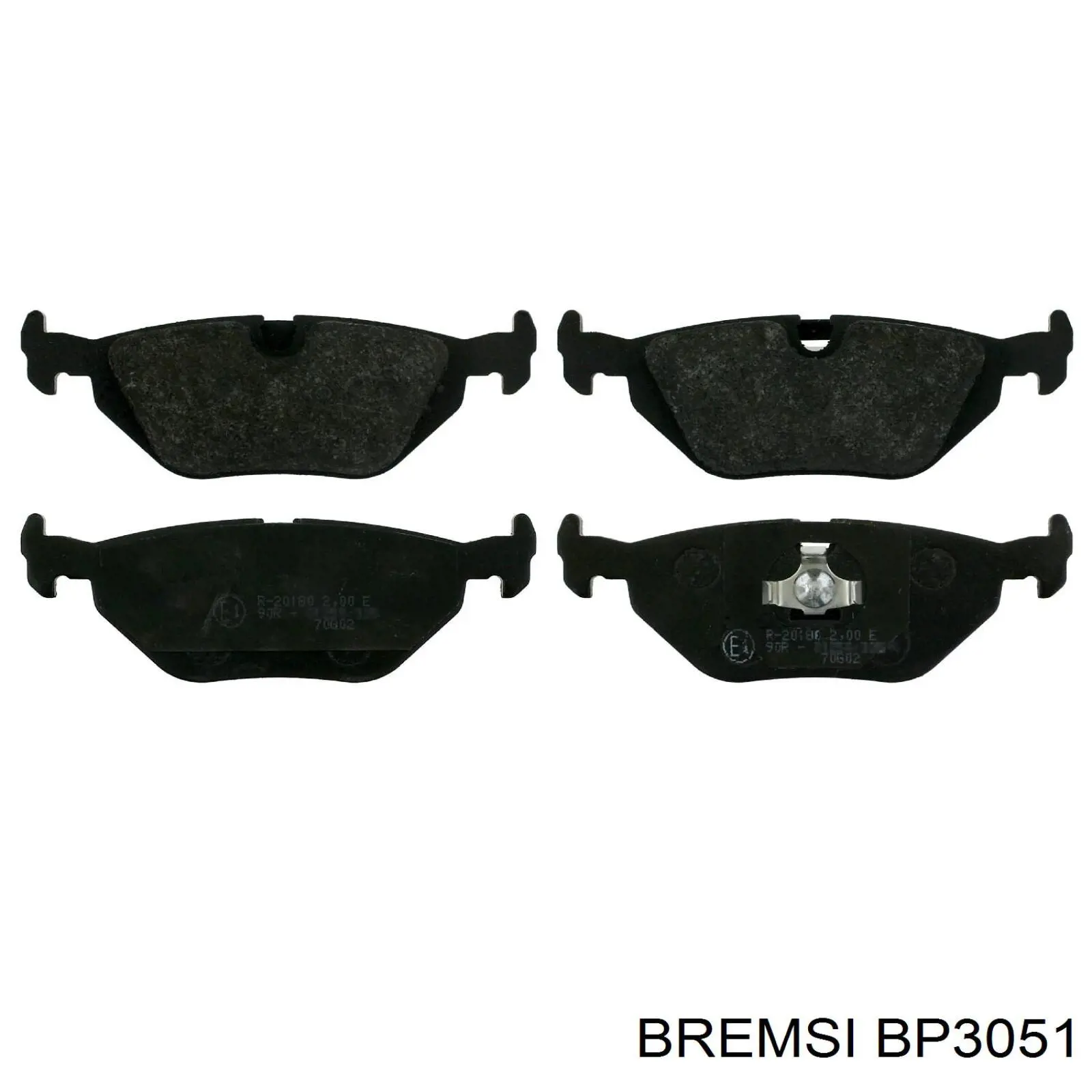 BP3051 Bremsi колодки гальмові задні, дискові