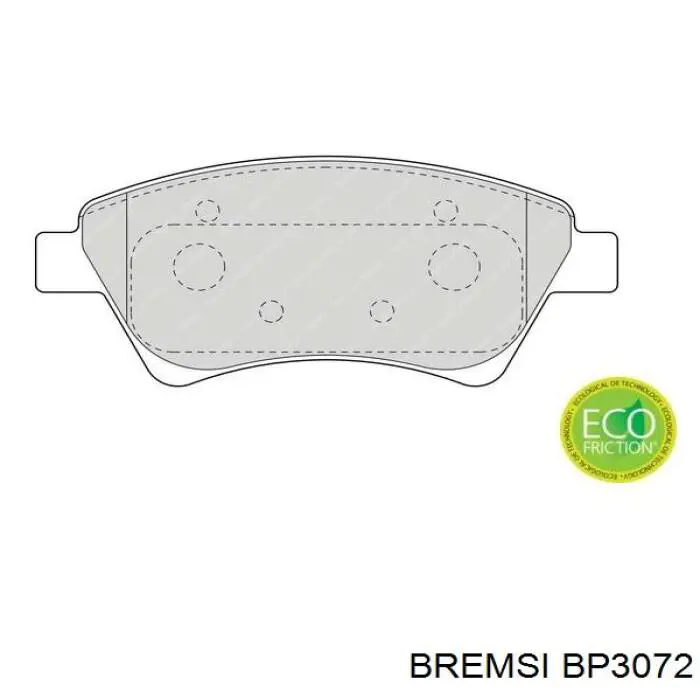 Гальмівні колодки Bremsi BP3072 ціна, від 19.73 USD