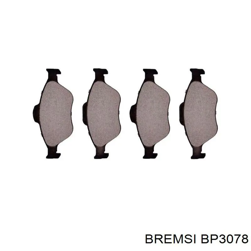 Гальмівні колодки Bremsi BP3078 ціна, від 21.61 USD