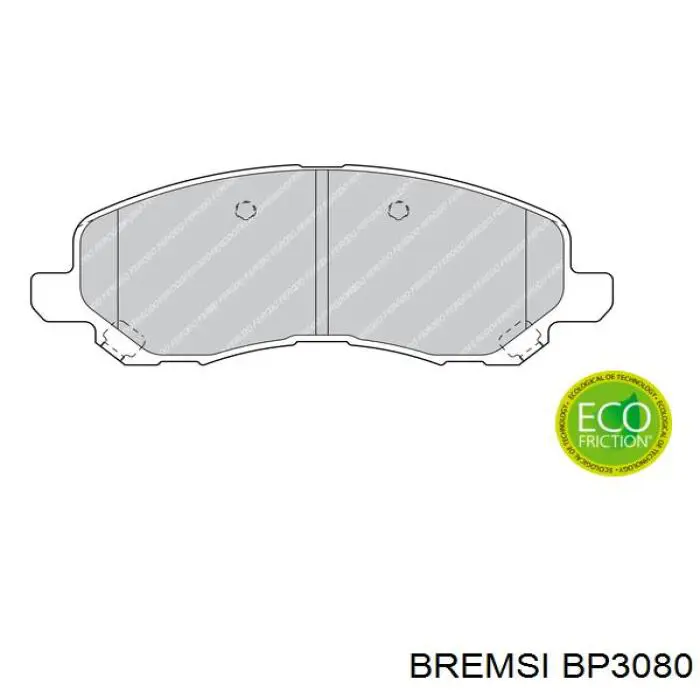 Гальмівні колодки Bremsi BP3080 ціна, від 20.35 USD