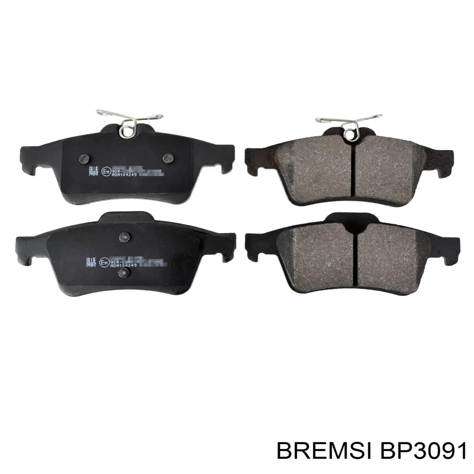 BP3091 Bremsi Колодки гальмівні задні, дискові