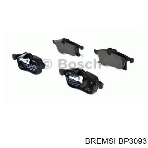 Купити BP3093 Bremsi Колодки гальмівні передні, дискові
