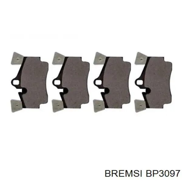 Задні гальмівні колодки Bremsi BP3097 ціна, від 22.31 USD