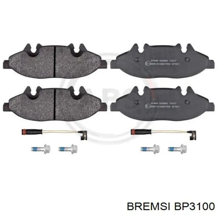 Гальмівні колодки Bremsi BP3100 ціна, від 24.15 USD