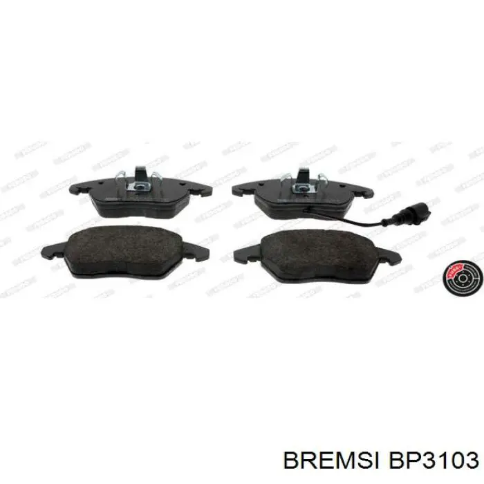 Передні тормозні колодки BP3103 Bremsi