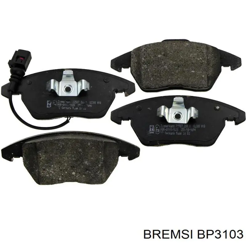 Гальмівні колодки Bremsi BP3103 ціна, від 23.19 USD