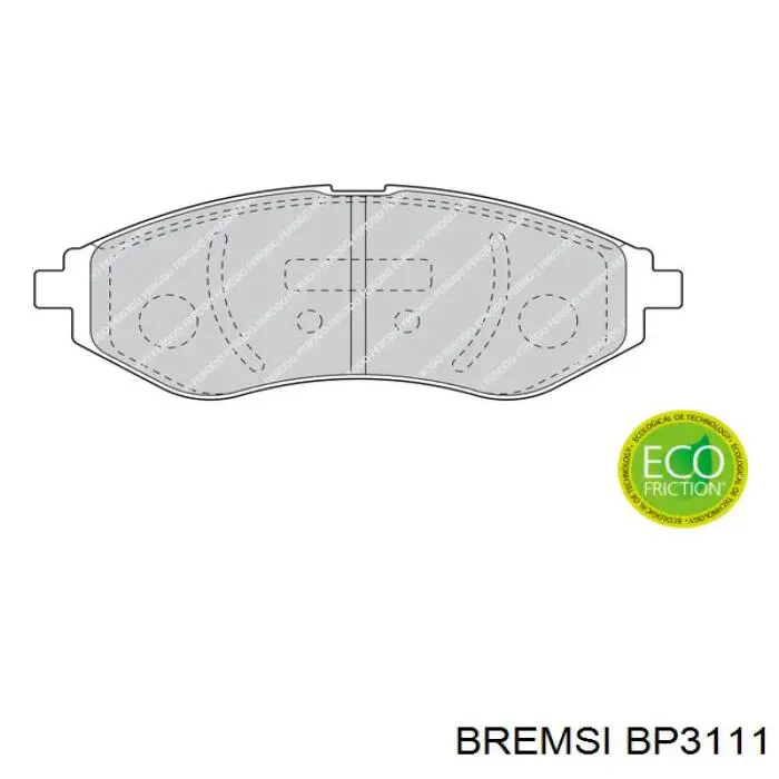 Гальмівні колодки Bremsi BP3111 ціна, від 13.48 USD