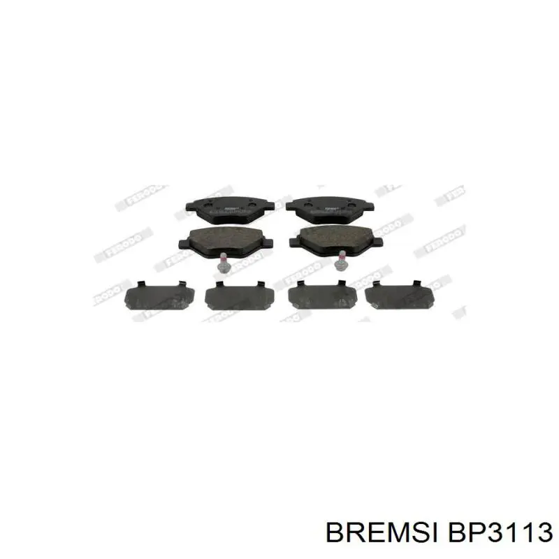 Передні тормозні колодки BP3113 Bremsi