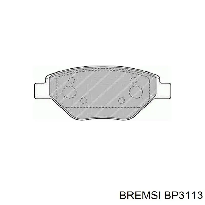 Гальмівні колодки Bremsi BP3113 ціна, від 19.96 USD