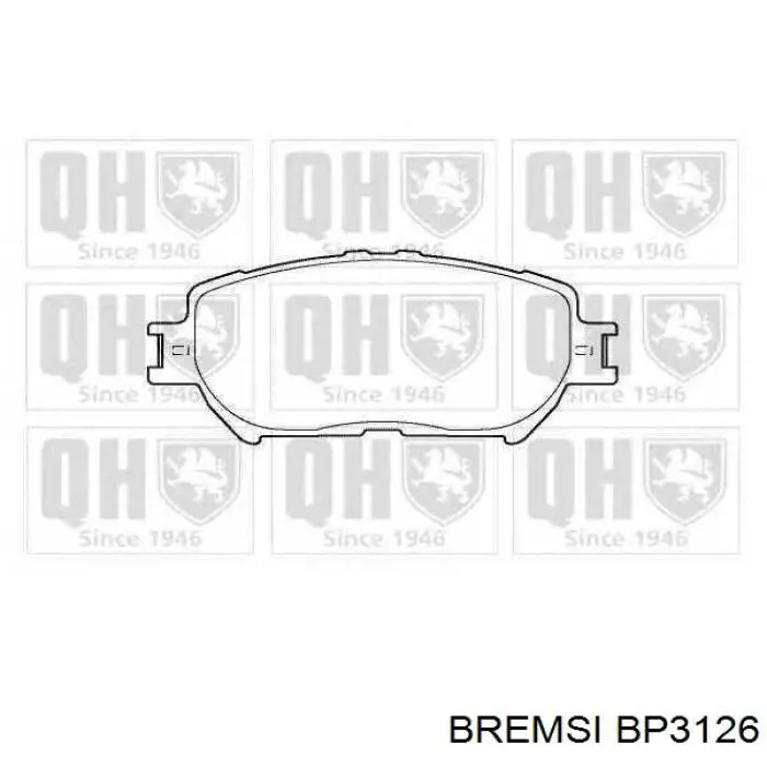 Передні тормозні колодки BP3126 Bremsi