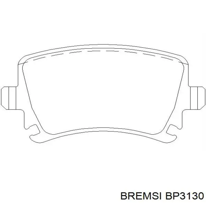 Задні дискові колодки Bremsi BP3130