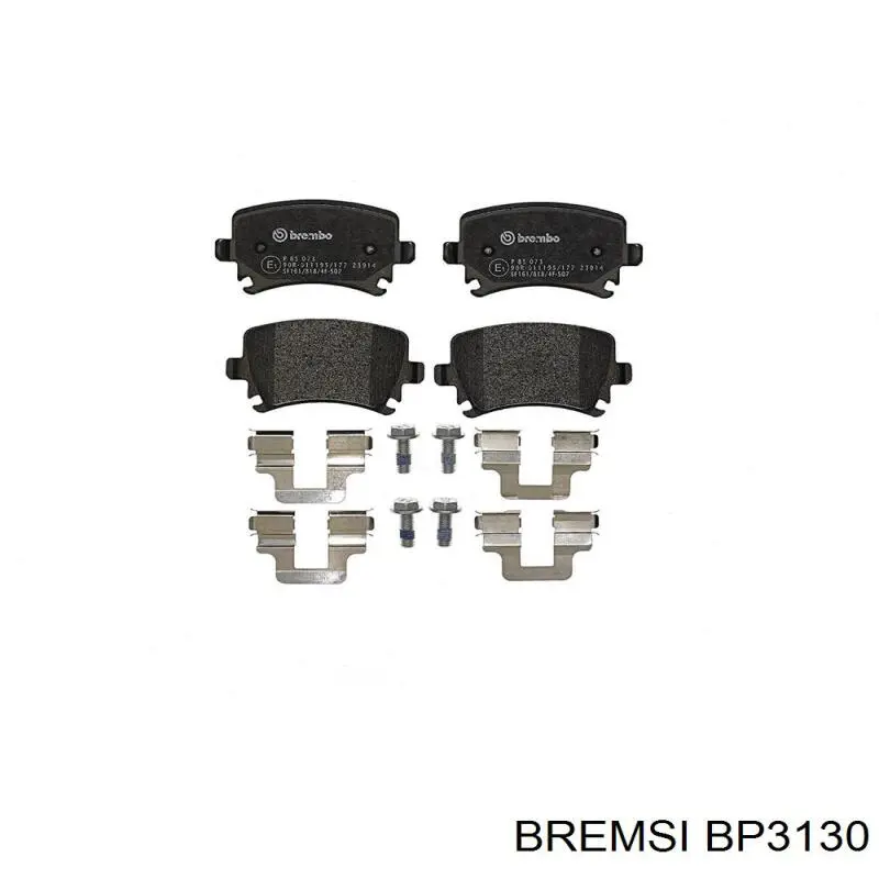 Задні гальмівні колодки Bremsi BP3130 ціна, від 17.41 USD