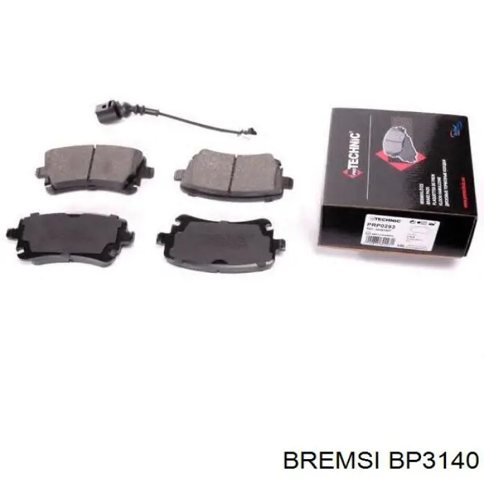 Задні дискові колодки Bremsi BP3140