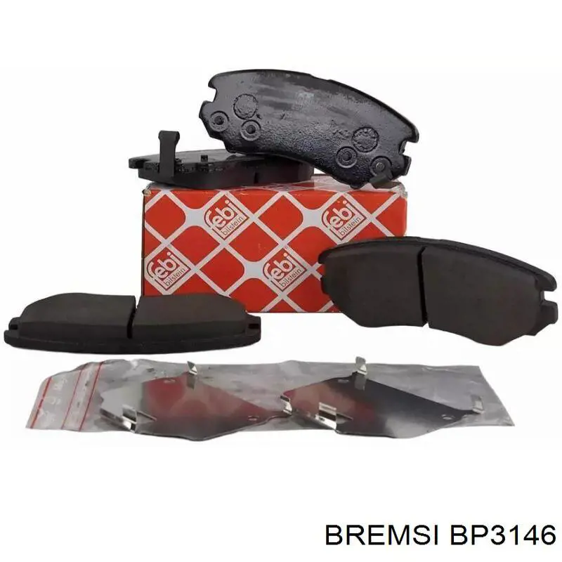 Тормозні колодки Bremsi BP3146